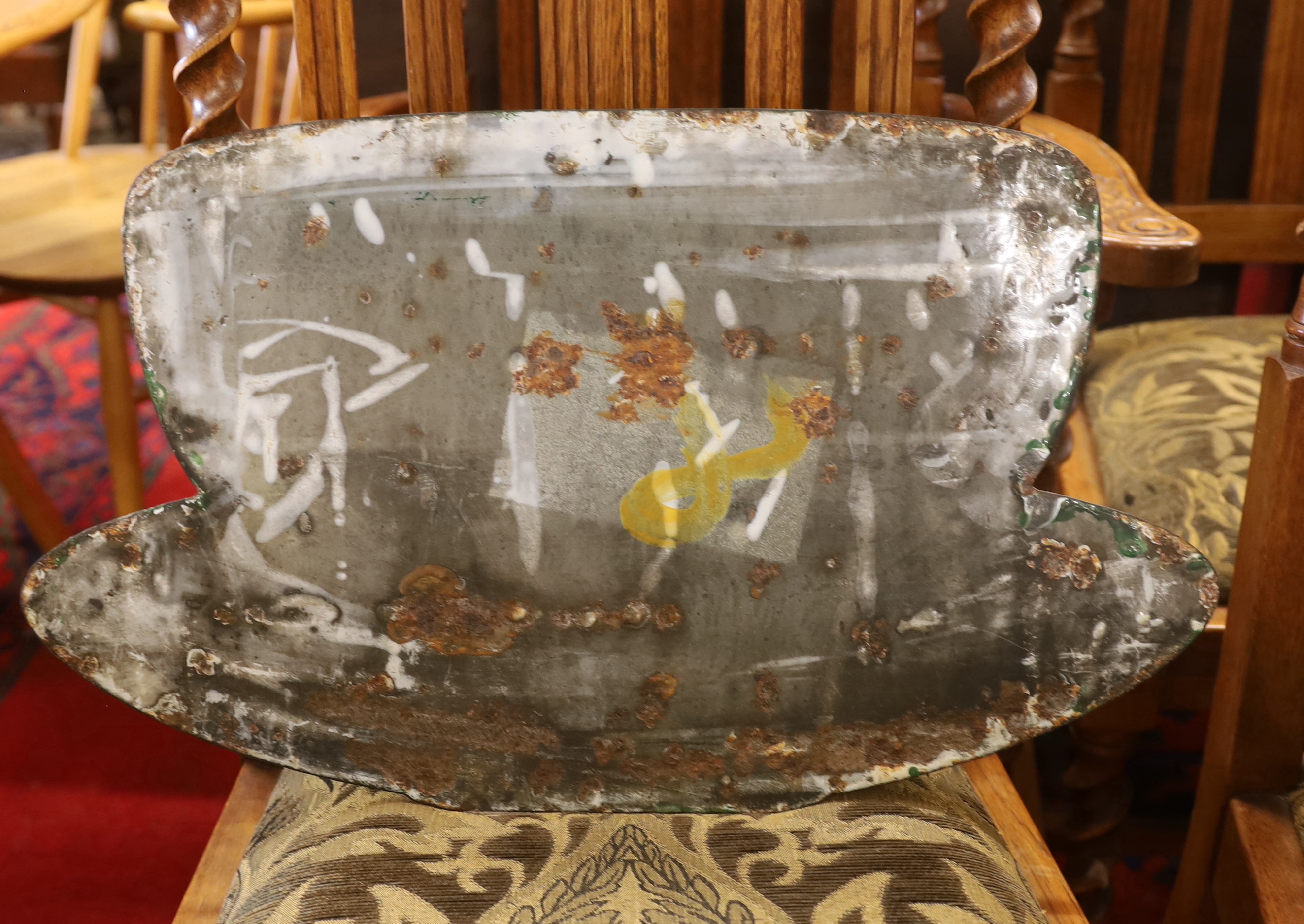 An original enamel advertising sign 'Nectar Tea', width 54cm, height 32cm